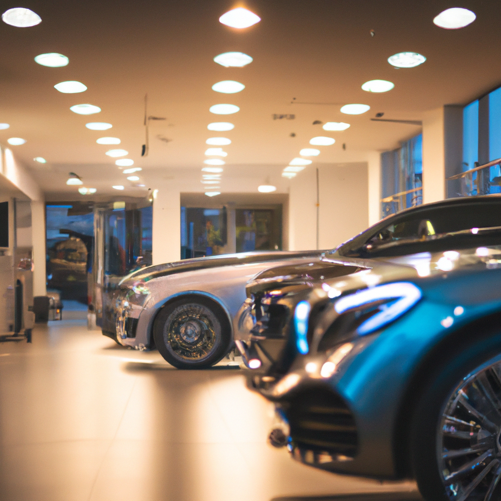 Showroom de carros de luxo